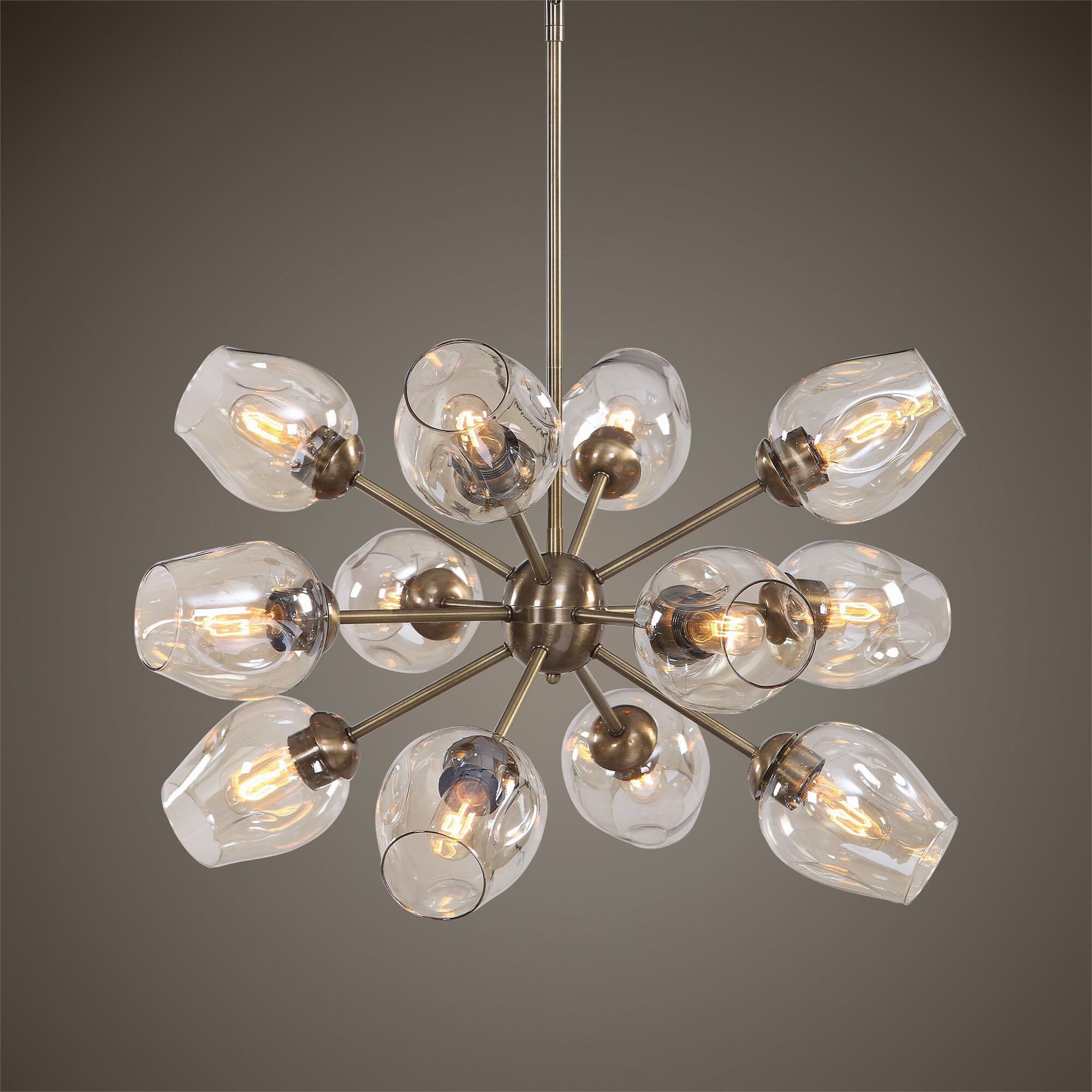Kalizma Home Chet 32 Inch 12 Light Chandelier