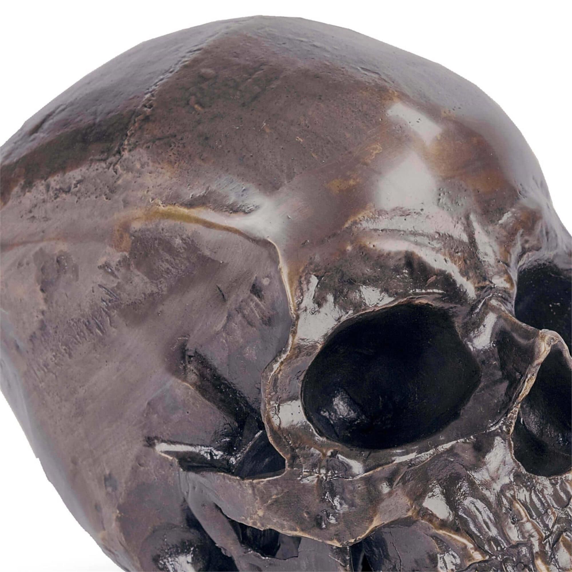 Metal Skull 9 Inch Other Table Accent