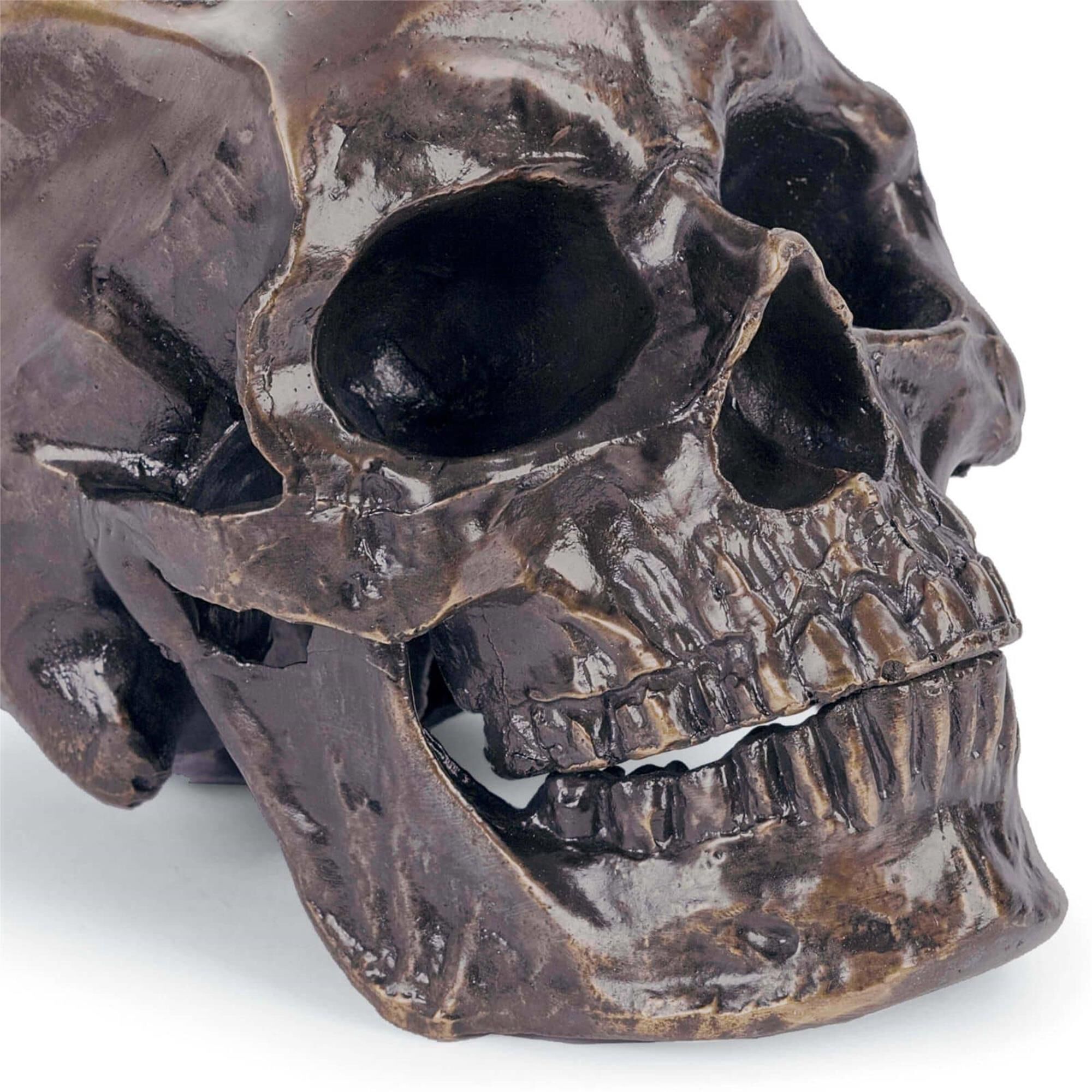 Metal Skull 9 Inch Other Table Accent